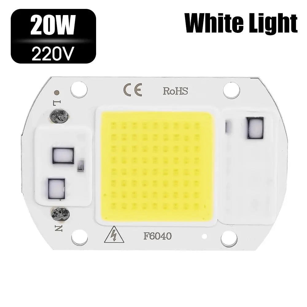 COB Chip LED Lamp 110V 220V 20W 30W 50W Smart IC No Need Driver Lampada LED Bulb Lamp for Flood Light Spotlight DIY Lighting Lighting Depot