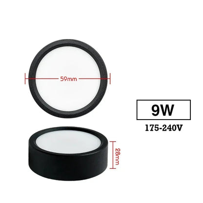 LED Downlight 9W 12W 15W 18W Surface Ceiling Lamp AC 220V 230V Round LED Panel Down Lights Spotlight For Living Room Lighting Lighting Depot