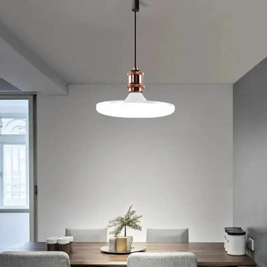 LED Bulb AC 220v E27 Base Household Energy Saving Lamp 15W Indoor Lighting Flying Saucer Light 6500k Ceiling Lamp Garage Light Lighting Depot