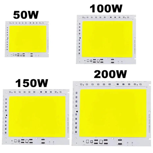 LED COB Chip 50W 100W 150W 200W 200-240V Smart IC No Need Driver LED Lamp Light Source For Flood Light Spotlight DIY Lighting Lighting Depot