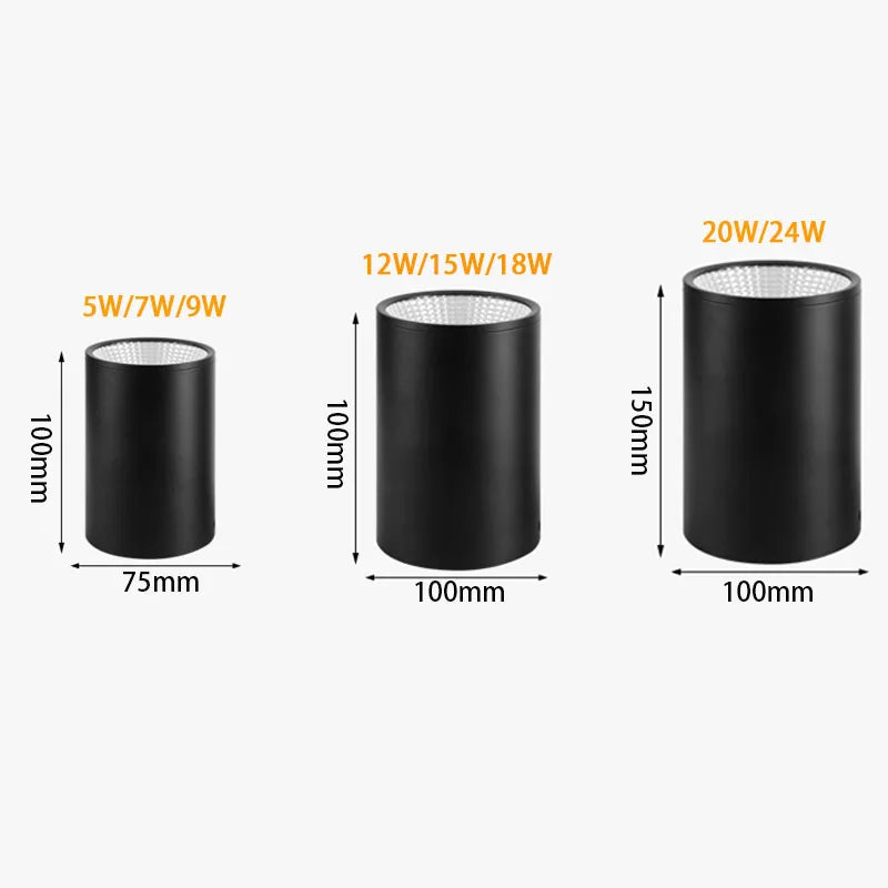 LED Surface Downlights Dimmable for Bathroom Kitchen   COB Ceiling Lights 15W 18W 20W LED Indoor Lighting Lights AC Lighting Depot