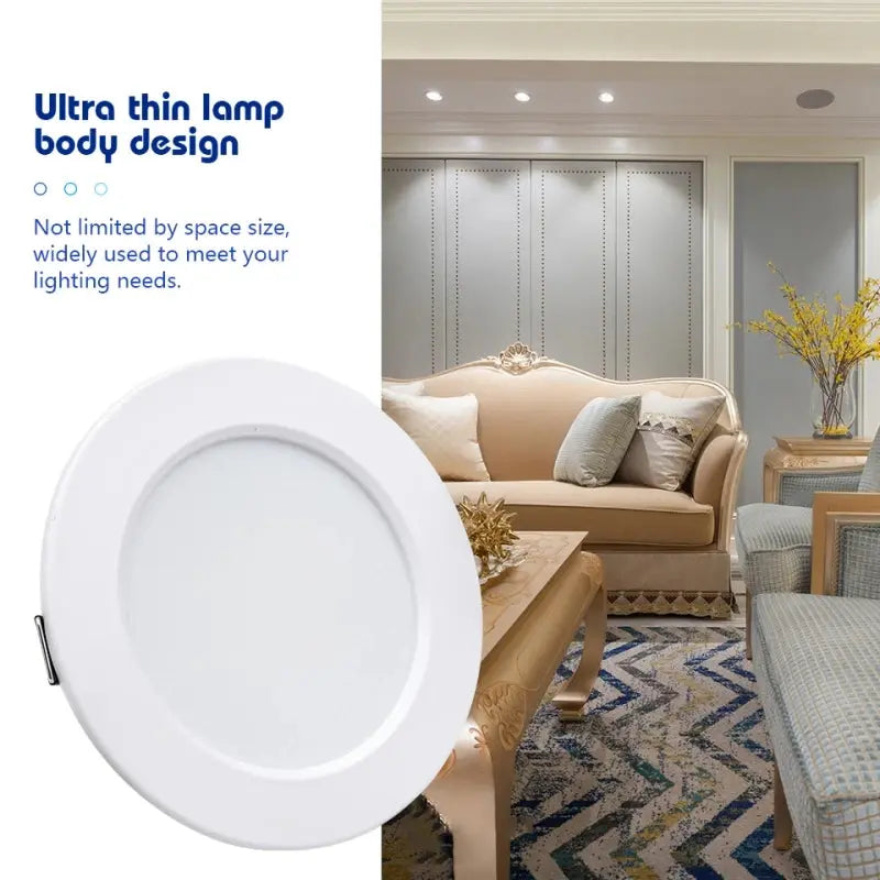 LED Downlight 5W 9W DC12V 24V Panel Down Lights Spotlight 12W 15W 18W AC220V 110V Recessed Ceiling Lamps For Home Illumination Lighting Depot