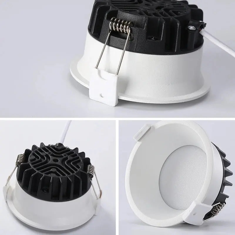 Recessed LED Ceiling Downlight Dimmable COB Ceiling Lamp Spot Light 5W 7W 12W 24W Living Room Bedroom Spot Lighting 110V 220V Lighting Depot