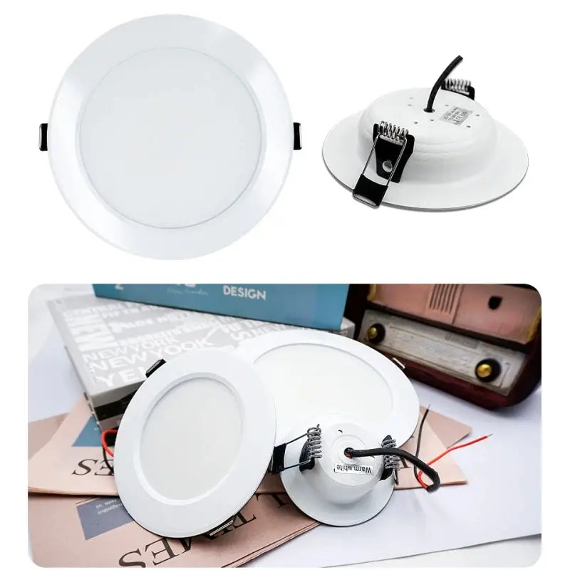 2pcs LED Downlight 5W 7W 9W 12W 15W AC220V Round Recessed Led Spotlight Aluminum Lighting Bedroom Kitchen Indoor Celling Lamp Lighting Depot