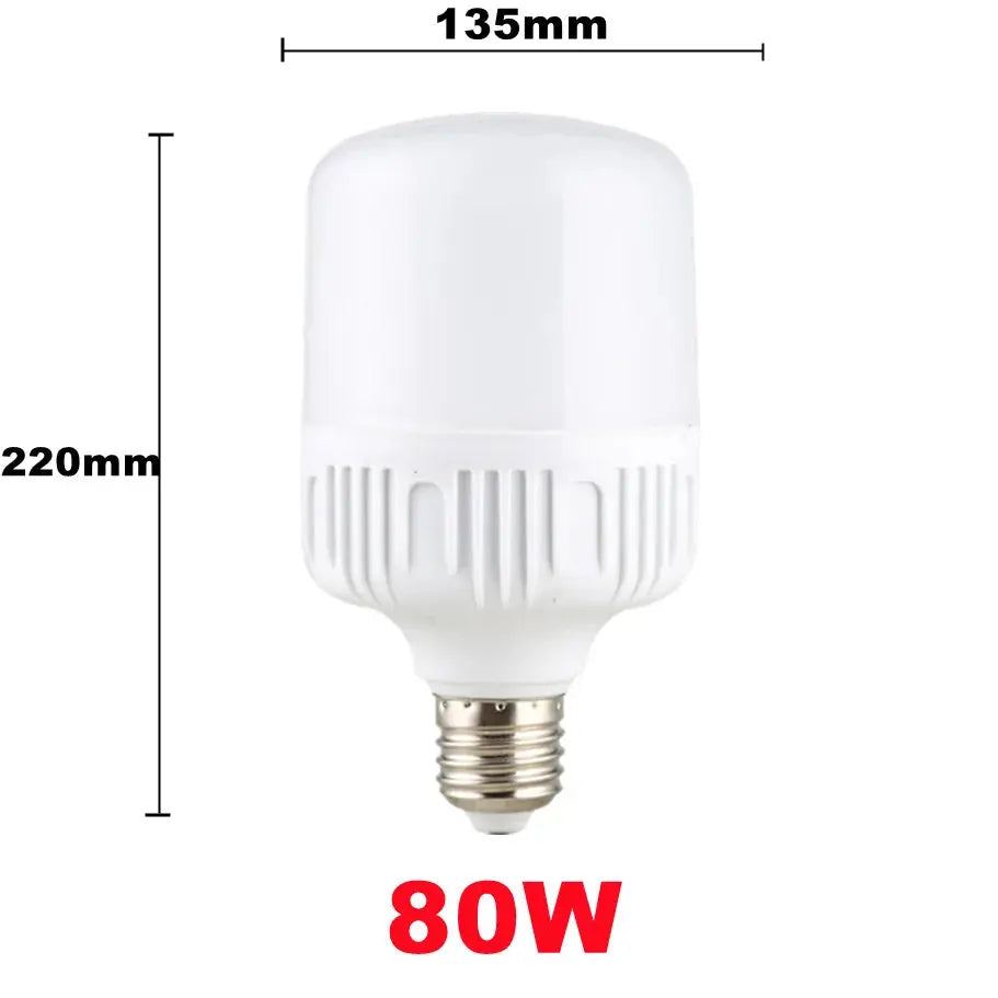 100W E27 LED Screw Mouth Light 220V High Brightness Light Bulb White Light Eye Protection Non Flickering High Heat Dissipation Lighting Depot
