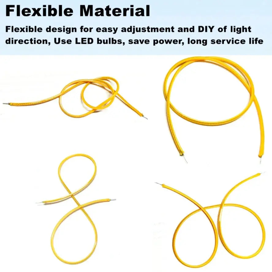 LED Same End Filament Flexible Ultra Slim 3V Spiral Bulb Filament Retro Edison Bulb Lamp Parts Diode Lighting Strip Decoration Lighting Depot