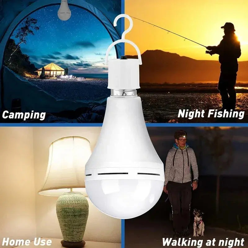 LED Rechargeable Light Bulb 7w 9w 12w 15w 85-265V Emergency Bulb Portable Hanging Camping Lamp for Tent Home Power Failure Porch Lighting Depot