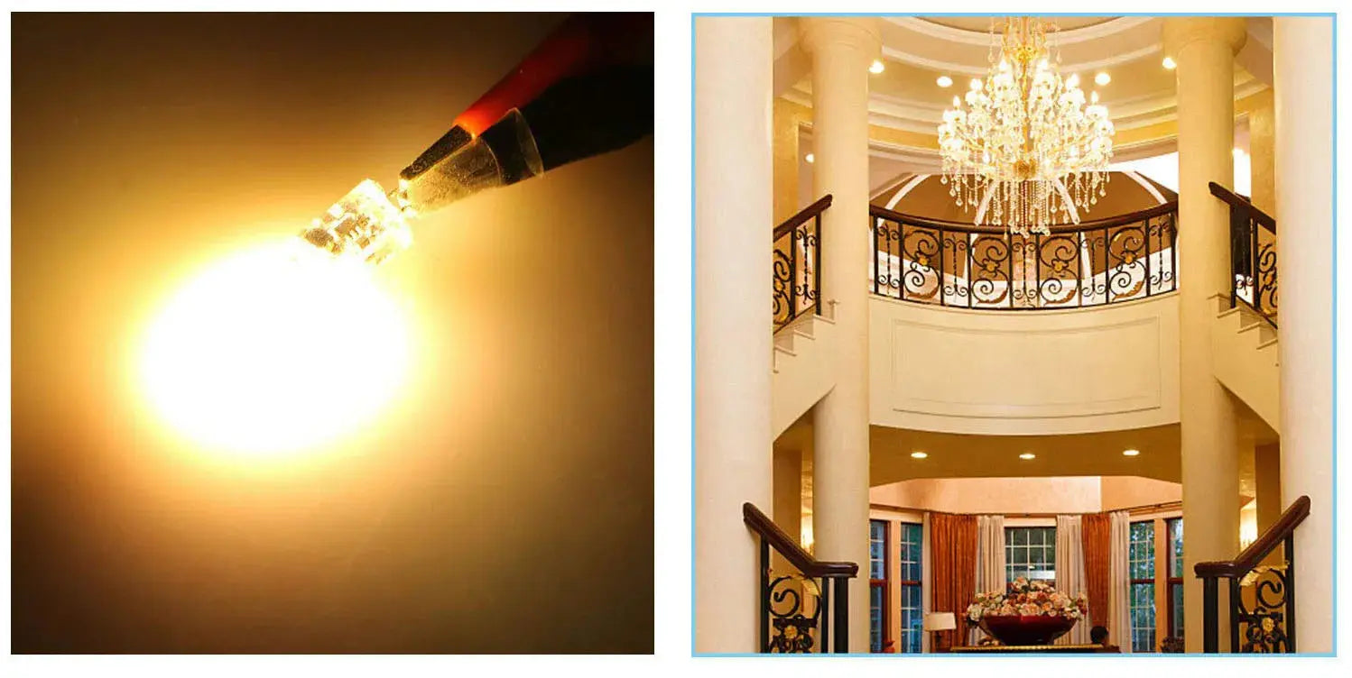 10PCS LED COB Lamp 6W Bulbs Dimmable G4 mini COB AC DC 12V 220V Candle Lights Replace 30W 40W Halogen for Chandelier Spotlight Lighting Depot