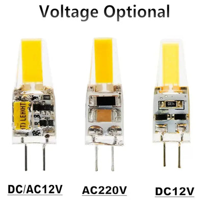 10PCS LED COB Lamp 6W Bulbs Dimmable G4 mini COB AC DC 12V 220V Candle Lights Replace 30W 40W Halogen for Chandelier Spotlight Lighting Depot