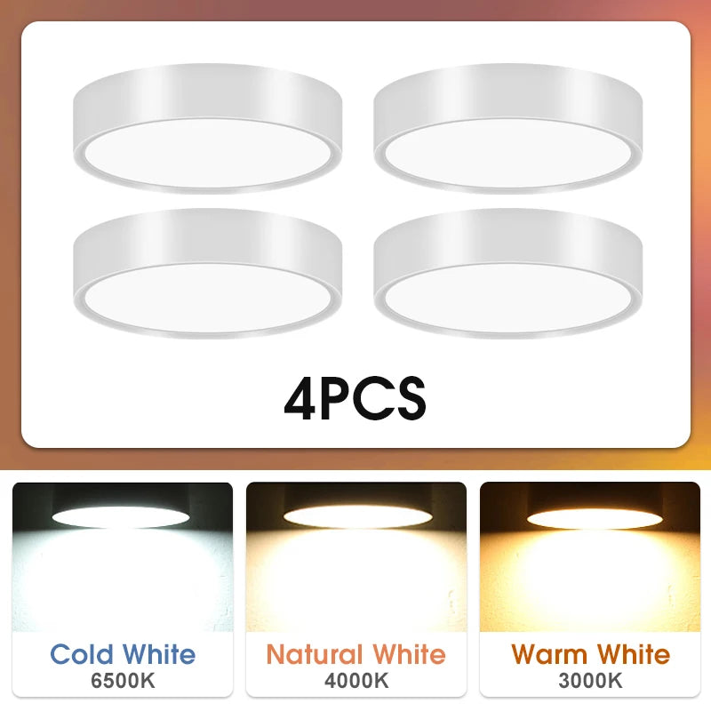 LED Spot Downlight Led Ceiling Light 10/15/25W Surface Mounted Downlights Thin Foldable Spotlight for Living Room Spots Ceiling Lighting Depot