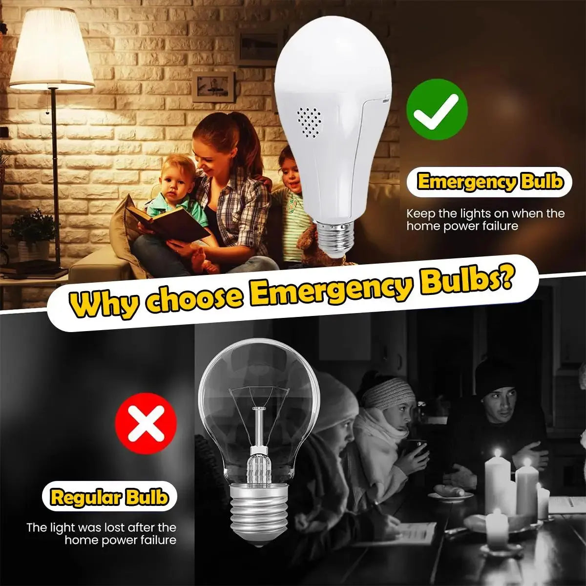 Led Bulb E27 15w With Hook Emergency Rechargeable Bulbs Portable 220v/110v 6500k Living Room Lighting Outdoor Decoration Light Lighting Depot