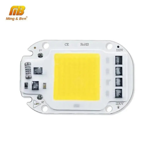 LED COB Lamp Chip 20W 30W 50W AC 110V 220V Smart IC LED Beads For DIY LED Grow Floodlight Bulb Day White Cold White Warm White Lighting Depot