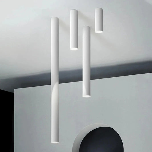 Led Downlight 220v Surface Mounted Ceiling Spot Light 5W 12w White/Black AC110v Long Tube Kitchen Bar Living room Home Indoor Lighting Depot