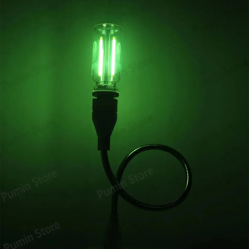 LED Night Light A set of Light Bulbs USB Bendable Night Light USB Metal Hose And Night Light Bulb Purple Pink Blue Green Lighting Depot