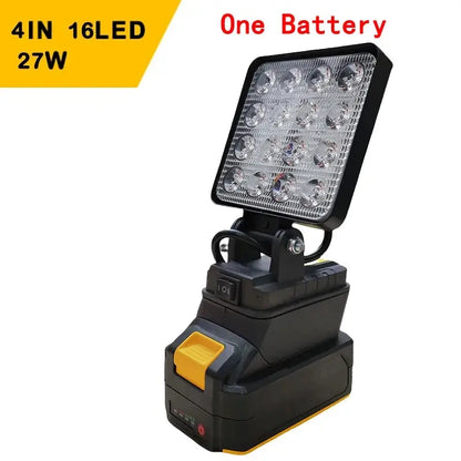 Led Light For Dewalt 18V Battery Portable Spotlight Cordless Outdoor Work Fishing Handheld Emergency ToolLight No Battery No USB Lighting Depot