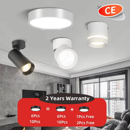 Led Downlight Spotlight Ceiling Lamp 220V 5W 10W15W Surface Mounted Led Down Lamp Ceiling Light for Living Room Lighting Kitchen Lighting Depot
