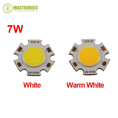 10pcs/lot 3W / 5W / 7W COB High Power LED Bead Lamp Chip White Warm White Light 270~300Lum 350mA LED Chip Lamp Lighting Depot