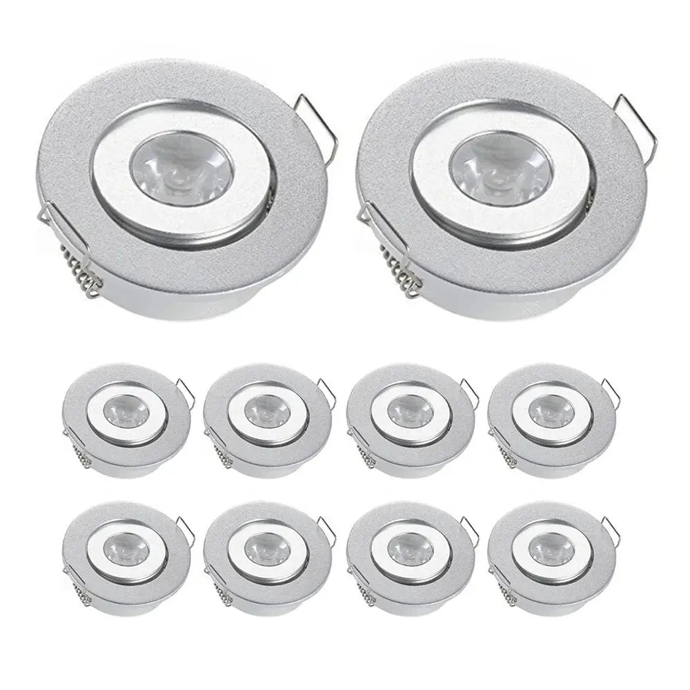 10PCS 3W Mini LED Downlight 12V Ambient Downlight Focos Spot Lamp for KTV Party Ceiling Stairs Walkway Cabinet Lighting The Lighting Depot