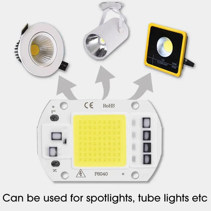 COB Chip LED Lamp 110V 220V 20W 30W 50W Smart IC No Need Driver Lampada LED Bulb Lamp for Flood Light Spotlight DIY Lighting Lighting Depot