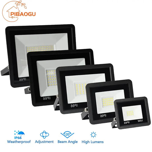 LED Flood Light 10W 20W 30W 50W 100W AC 220V LED Floodlight IP66 Waterproof Reflector Spotlight Street Light Outdoor Garden Lamp Lighting Depot