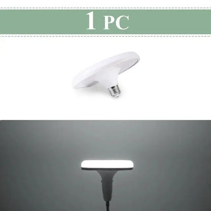 LED Light Bulb 220V UFO Light Lamp Round Super Bright Power Led Lamps White Lights Spotlight Home Bulb E27 Kitchen Bedroom Top Lighting Depot